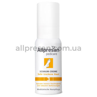 Крем-піна для сухої шкіри стоп Allpresan Foot Special No. 3 Foam Cream, 15 мл