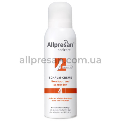 Крем-піна для потрісканої шкіри стоп Allpresan Foot Special No. 4 Foam Cream, 125 мл