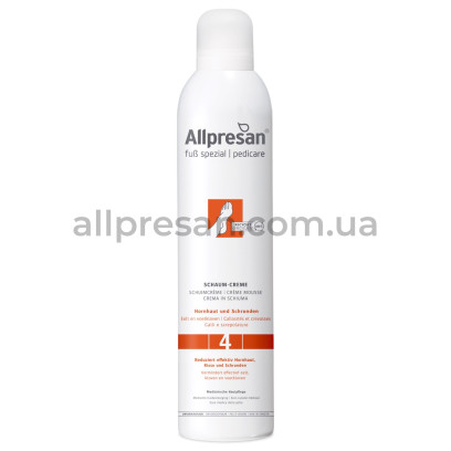 Крем-піна для потрісканої шкіри стоп Allpresan Foot Special No. 4 Foam Cream, 300 мл