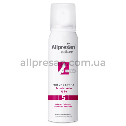 Спрей освіжаючий для стоп з підвищеною пітливістю Allpresan Foot Special No. 5 Freshness Spray, 100 мл