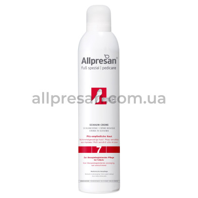 Крем-піна для ніг проти грибкових інфекцій Allpresan Foot Special No. 7 Original Foam Cream, 300 мл