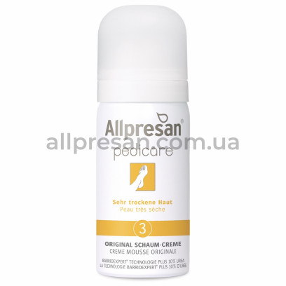 Крем-піна для сухої шкіри стоп Allpresan Foot Special No. 3 Foam Cream, 35 мл